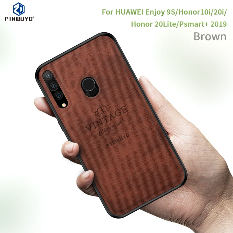 PINWUYO Shockproof Waterproof Full Coverage PC + TPU + Skin Protective Case for Huawei Enjoy 9S / Honor10i / Honor 20i / Honor20 Lite / P Smart+ 2019/ Maimang 8(Black) - Honor Cases by PINWUYO | Online Shopping UK | buy2fix