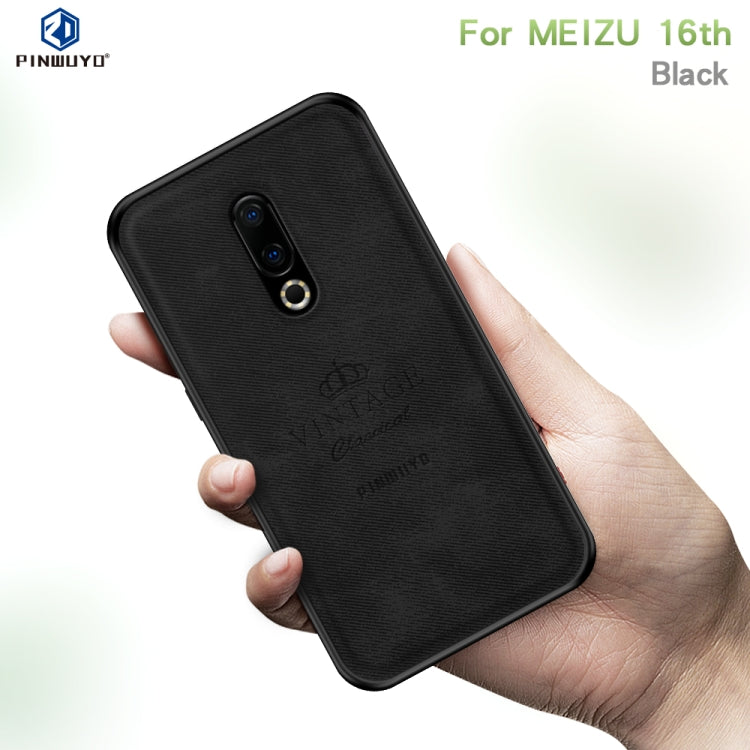 PINWUYO Shockproof Waterproof Full Coverage PC + TPU + Skin Protective Case for Meizu 16th(Gray) - Meizu by PINWUYO | Online Shopping UK | buy2fix