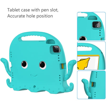 For iPad Air 11 2024 Octopus Style EVA Hybrid PC Shockproof Tablet Case with Strap(Glacial Green) - iPad Air 11 2024 Cases by buy2fix | Online Shopping UK | buy2fix