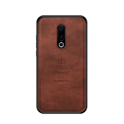 PINWUYO Shockproof Waterproof Full Coverage PC + TPU + Skin Protective Case for Meizu 16 Plus(Brown) - Meizu by PINWUYO | Online Shopping UK | buy2fix