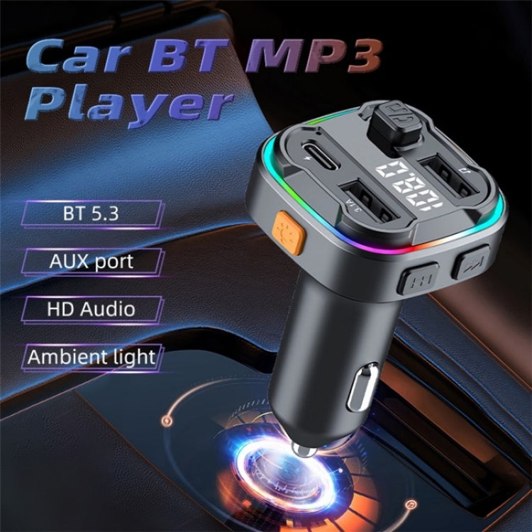 C3 Dual USB Car Charger Bluetooth Hands-free Call Adapter FM Transmitter Car MP3 Music Player - Car Charger by buy2fix | Online Shopping UK | buy2fix