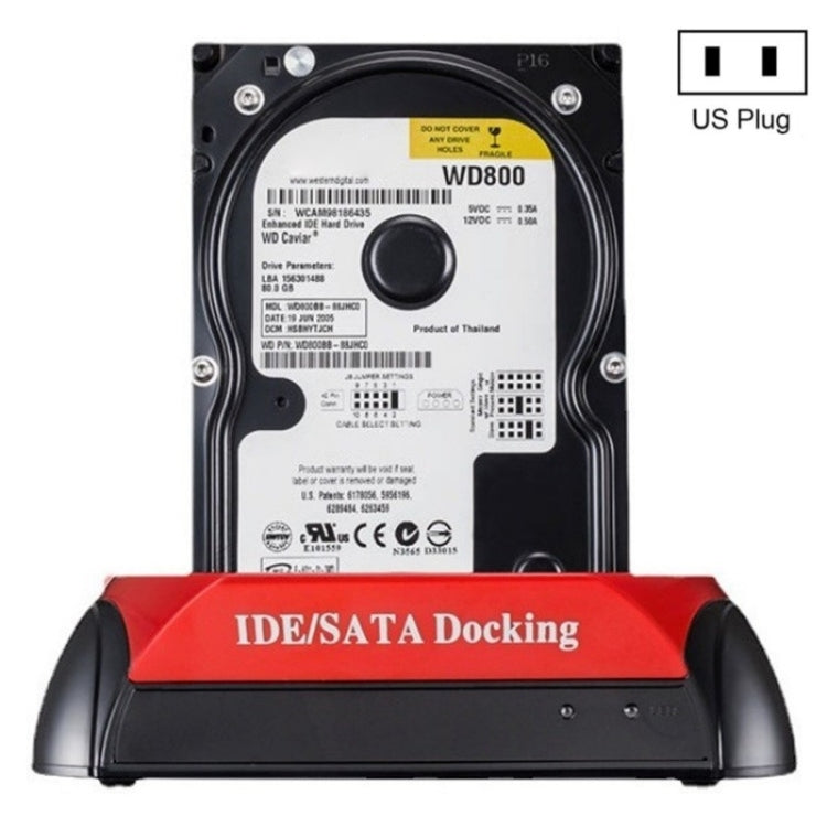 575D USB Hard Disk Holder Laptop Mobile Hard Disk Box 2.5 / 3.5inch SATA IDE HDD Base, Plug:US Plug - HDD Enclosure by buy2fix | Online Shopping UK | buy2fix