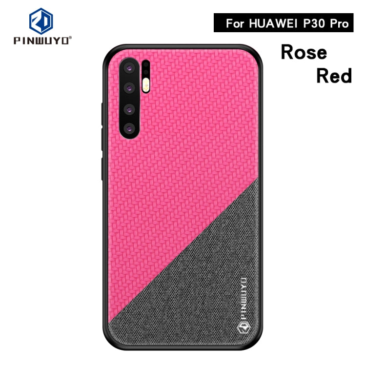 PINWUYO Honors Series Shockproof PC + TPU Protective Case for Huawei P30 Pro(Red) - Huawei Cases by PINWUYO | Online Shopping UK | buy2fix