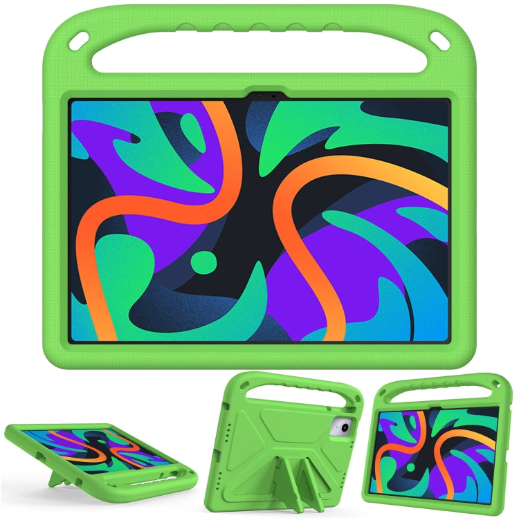 For iPad Pro 13 2024 Handle EVA Shockproof Tablet Case with Holder(Green) - iPad Pro 13 2024 Cases by buy2fix | Online Shopping UK | buy2fix