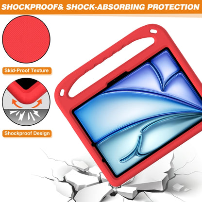 For iPad Air 11 / Pro 11 2024 Handle EVA Shockproof Tablet Case with Holder(Red) - iPad Air 11 2024 Cases by buy2fix | Online Shopping UK | buy2fix