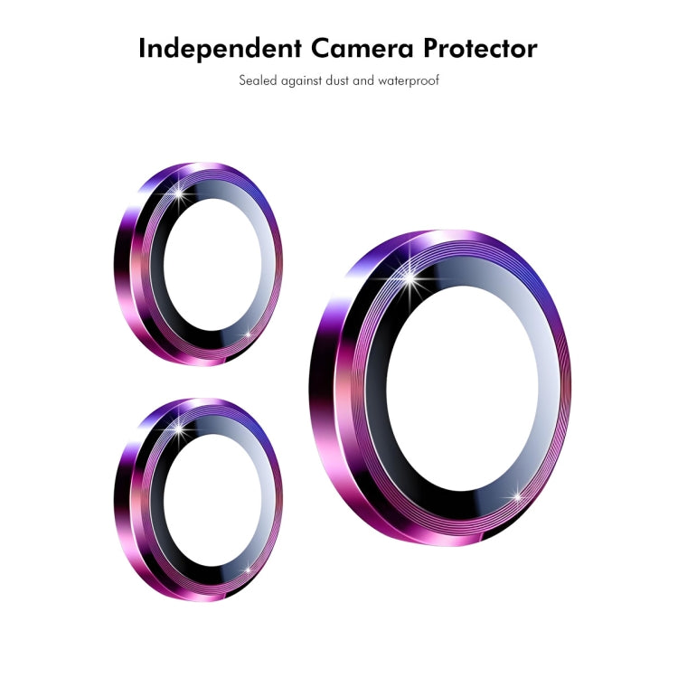 For Xiaomi Mix Flip ENKAY 9H Rear Lens Aluminium Alloy Tempered Glass Film(Purple) - Mix Flip Tempered Glass by ENKAY | Online Shopping UK | buy2fix