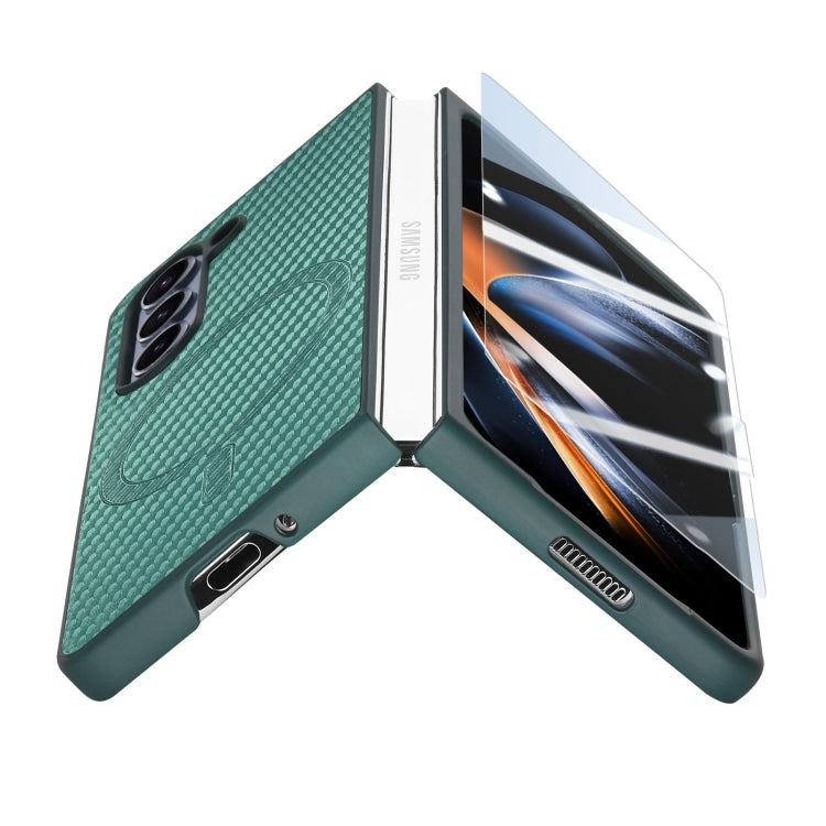 For Samsung Galaxy Z Fold6 Carbon Fiber Magsafe Phone Case(Green) - Galaxy Z Flip6 5G Cases by buy2fix | Online Shopping UK | buy2fix