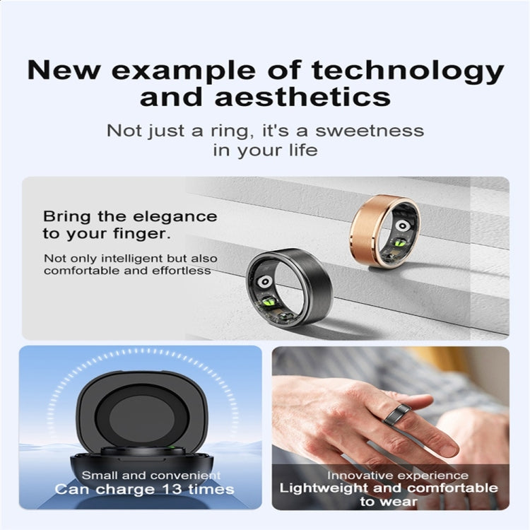 R03 SIZE 11 Smart Ring, Support Heart Rate / Blood Oxygen / Sleep / Multiple Sports Modes(Black) - Smart Rings / Smart Telephones by buy2fix | Online Shopping UK | buy2fix