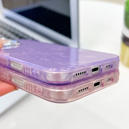 For iPhone 16 Pro Plating Glitter Texture TPU Phone Case with Lens Film(Purple Tinfoil Texture) - iPhone 16 Pro Cases by buy2fix | Online Shopping UK | buy2fix