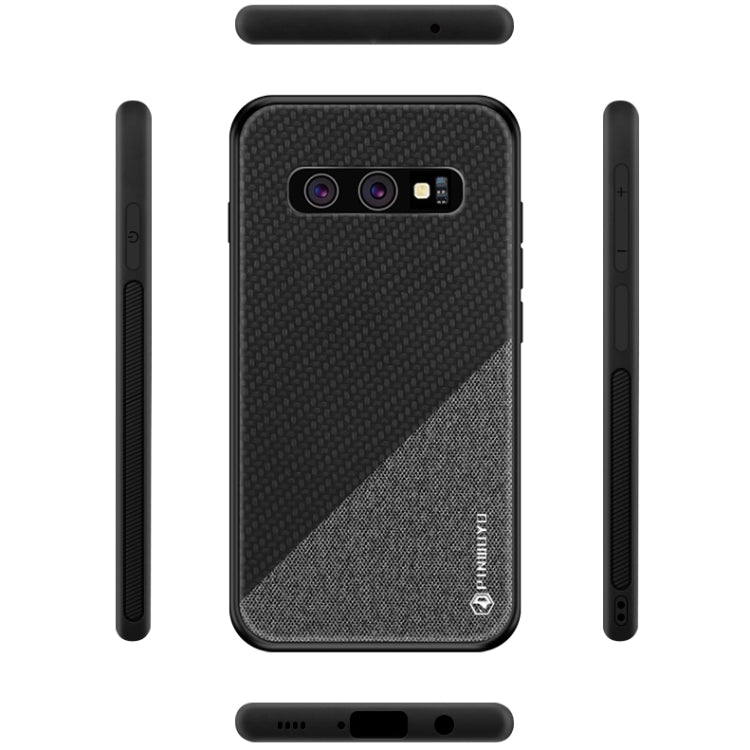 PINWUYO Honors Series Shockproof PC + TPU Protective Case for Galaxy S10(Black) - Galaxy Phone Cases by PINWUYO | Online Shopping UK | buy2fix