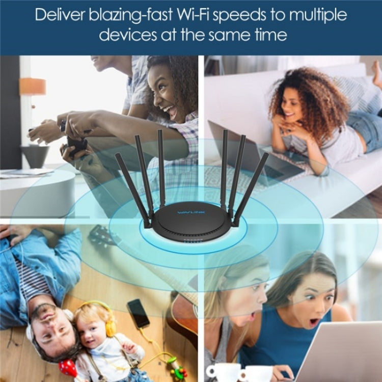 WAVLINK WN531A6 Dual Band Wireless Repeater AC2100 Gigabit Ethernet Port WiFi Router, Plug:EU Plug - Wireless Routers by WAVLINK | Online Shopping UK | buy2fix