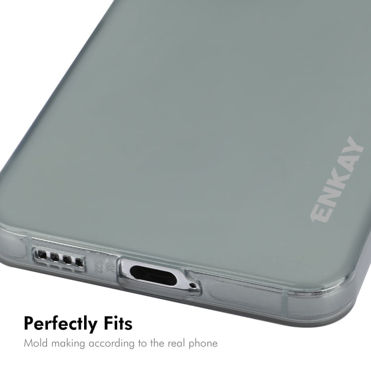 For Samsung Galaxy S24 5G ENKAY Hat-Prince Translucent Matte TPU Soft Phone Case(Grey) - Galaxy S24 5G Cases by ENKAY | Online Shopping UK | buy2fix