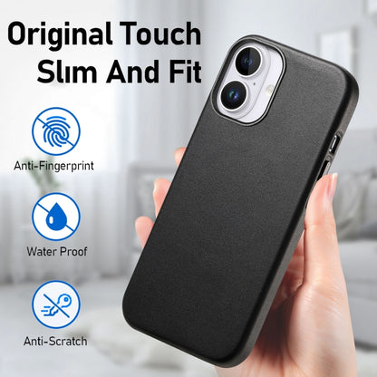 For iPhone 16 Plus Electroplated Metal Button Shockproof Phone Case(Black) - iPhone 16 Plus Cases by buy2fix | Online Shopping UK | buy2fix