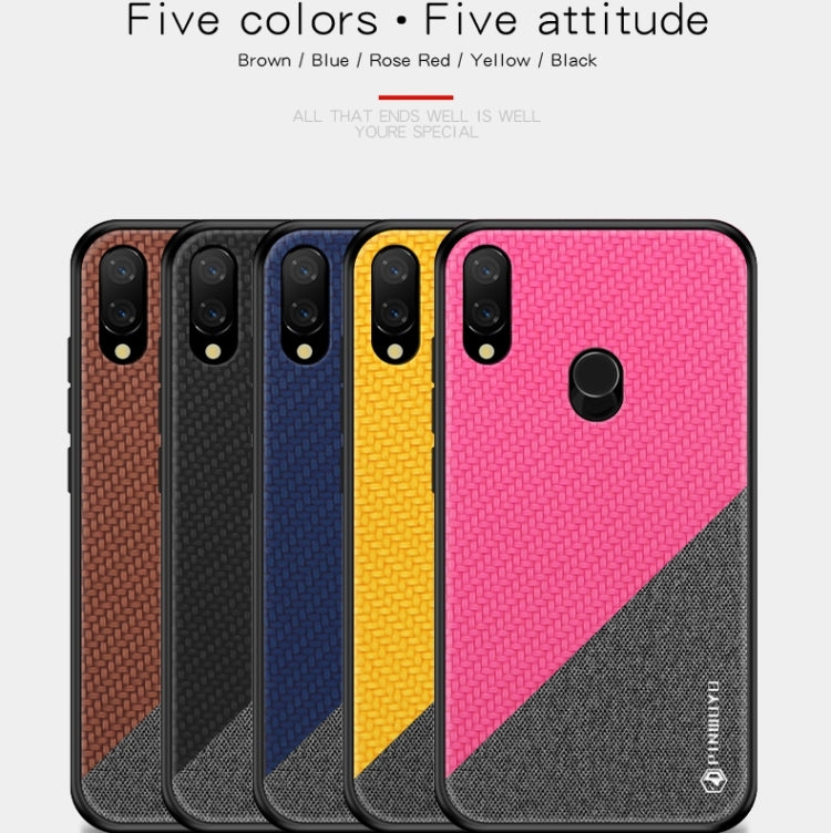 PINWUYO Honors Series Shockproof PC + TPU Protective Case for Xiaomi Play / Redmi 7 Pro(Black) - Xiaomi Cases by PINWUYO | Online Shopping UK | buy2fix