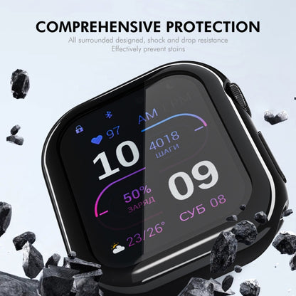 For Apple Watch Series 10 46mm ENKAY Hat-Prince Electroplated Soft TPU Case with Screen Film(Transparent) - Watch Cases by ENKAY | Online Shopping UK | buy2fix