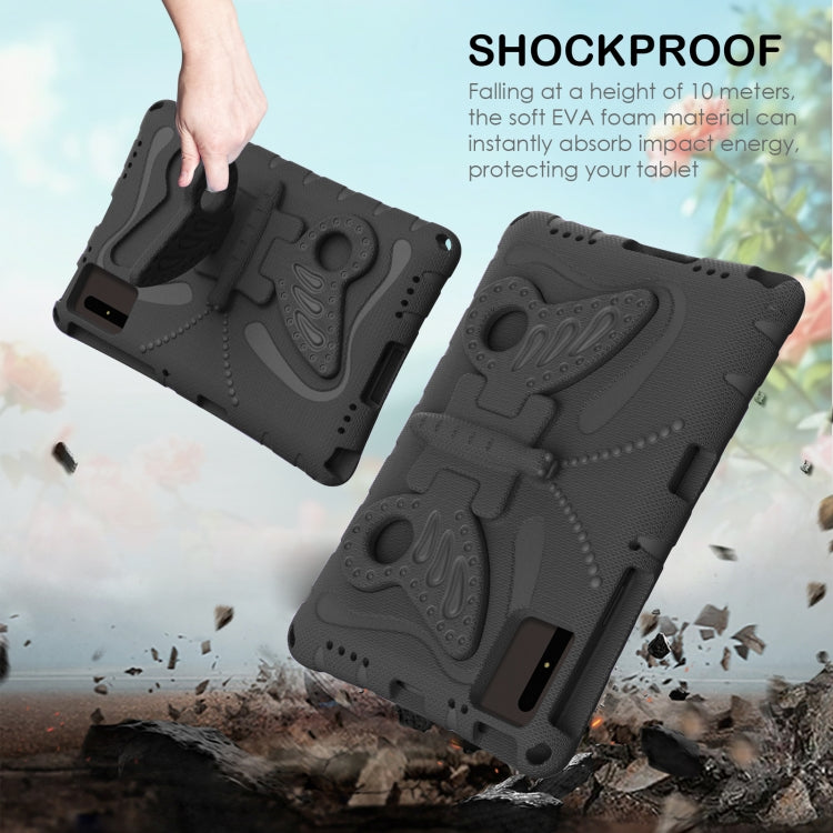 For Huawei MatePad SE 11 2024 Butterfly Bracket EVA Shockproof Tablet Case(Black) - Huawei by buy2fix | Online Shopping UK | buy2fix