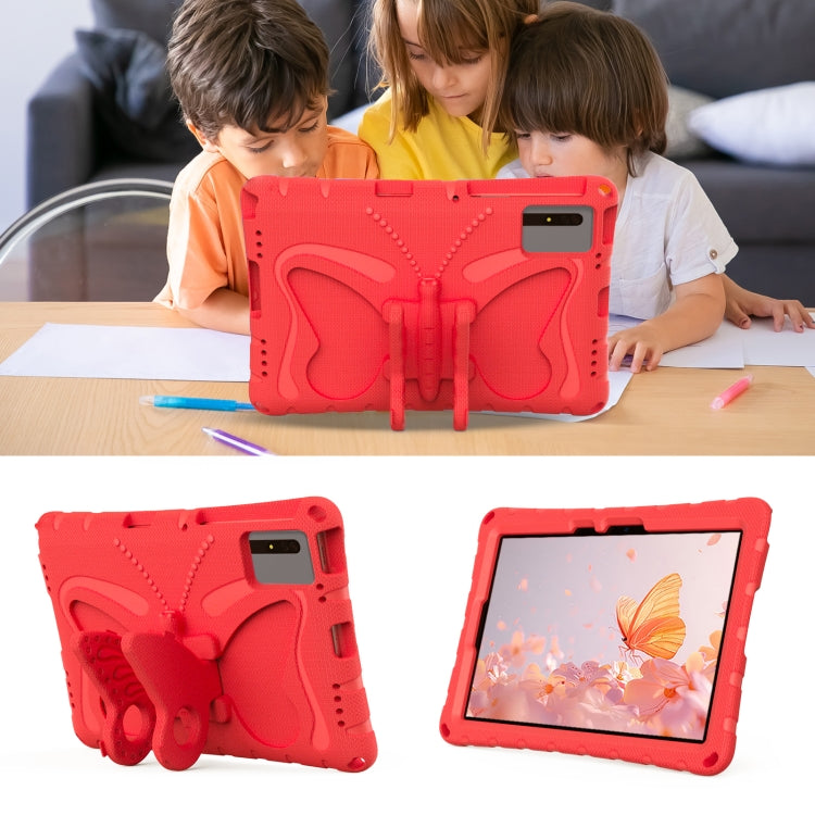 For Huawei MatePad SE 11 2024 Butterfly Bracket EVA Shockproof Tablet Case(Red) - Huawei by buy2fix | Online Shopping UK | buy2fix