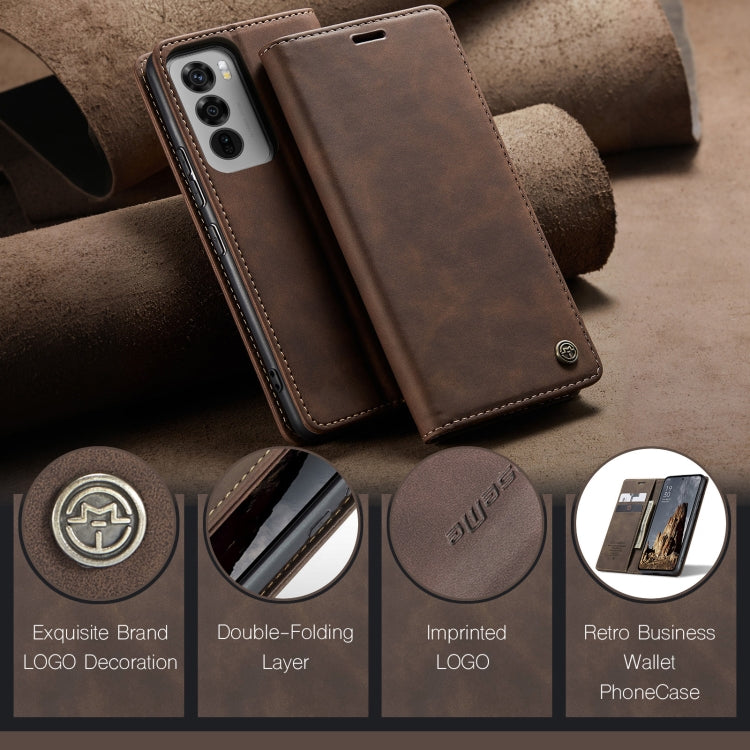 For OPPO Reno12 Pro 5G Global CaseMe 013 Multifunctional Horizontal Flip Leather Phone Case(Coffee) - Reno12 Pro Cases by CaseMe | Online Shopping UK | buy2fix