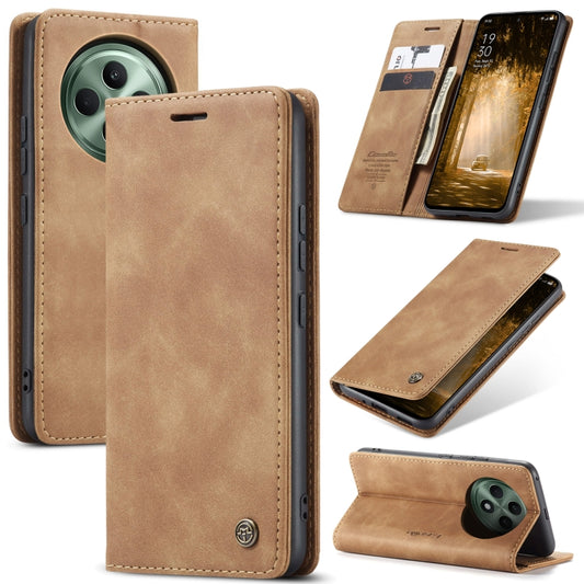 For OPPO Reno12 F /12 FS 5G CaseMe 013 Multifunctional Horizontal Flip Leather Phone Case(Brown) - Reno12 F Cases by CaseMe | Online Shopping UK | buy2fix