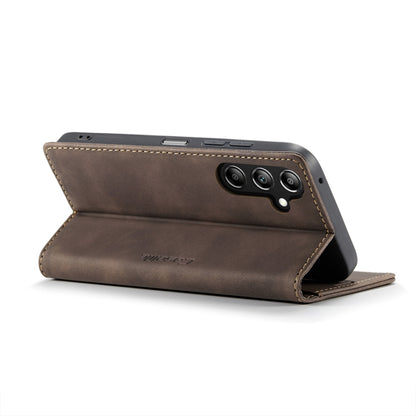 For Samsung Galaxy A16 5G CaseMe 013 Multifunctional Horizontal Flip Leather Phone Case(Coffee) - Galaxy Phone Cases by CaseMe | Online Shopping UK | buy2fix