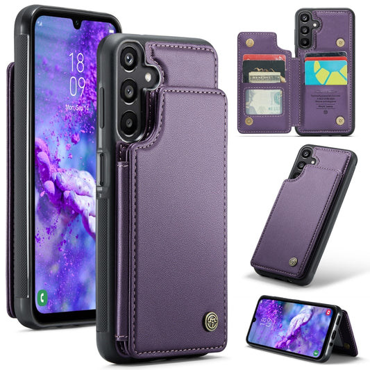 For Samsung Galaxy A16 5G CaseMe C22 Card Slots Holder RFID Anti-theft Phone Case(Purple) - Galaxy Phone Cases by CaseMe | Online Shopping UK | buy2fix