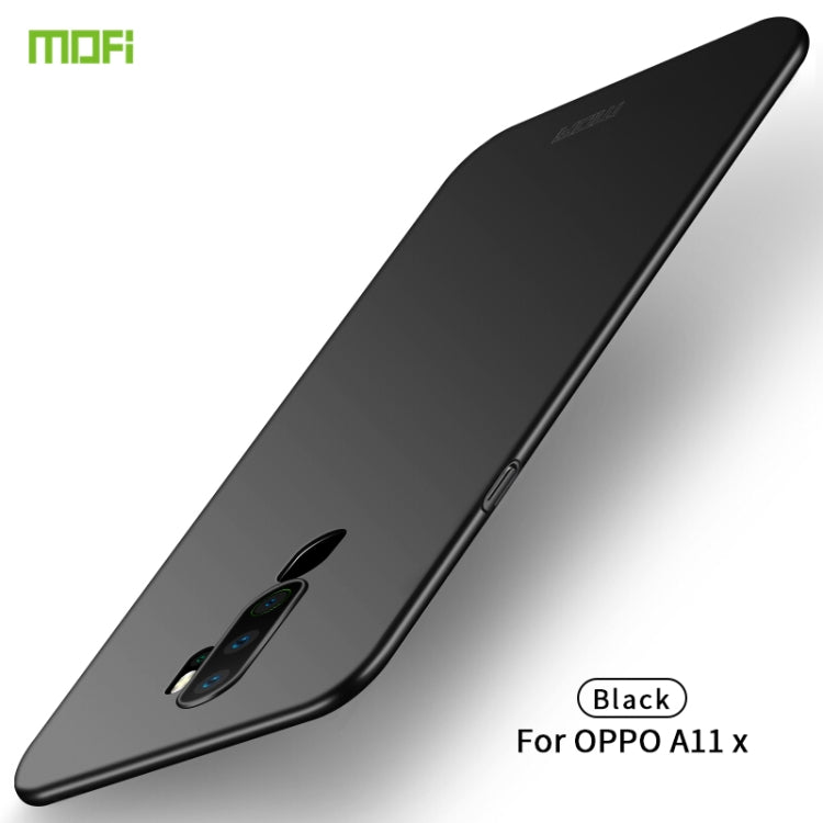 For  OPPO A11x MOFI Frosted PC Ultra-thin Hard Case(Black) - OPPO Cases by MOFI | Online Shopping UK | buy2fix