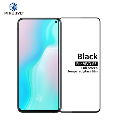 For vivo S5 PINWUYO 9H 2.5D Full Screen Tempered Glass Film(Black) - vivo Tempered Glass by PINWUYO | Online Shopping UK | buy2fix