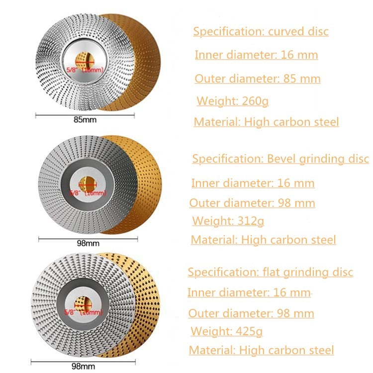 Woodworking Sanding Thorn Disk Angle Grinder Thorn Disk Plastic Grinding Disk Polishing Disk, Style:Flat(Silver) - Abrasive Tools & Accessories by buy2fix | Online Shopping UK | buy2fix