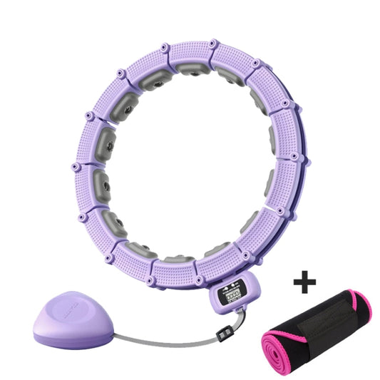 Smart Abdominal Ring Waist Trainer Magnet Massage Loss Weight Exercise Equipment With Belt Purple(21 Knots) - Fitness Circles by buy2fix | Online Shopping UK | buy2fix