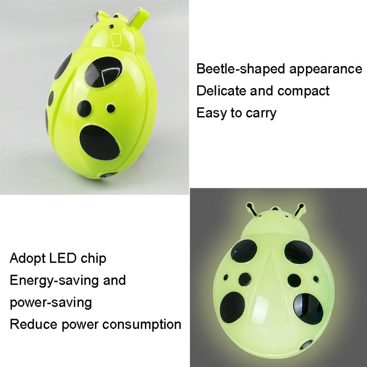 A62 Beetle Shape LED Night Light Plug-in Intelligent Light Control Sensor Light, Plug:AU Plug(Red) - Sensor LED Lights by buy2fix | Online Shopping UK | buy2fix