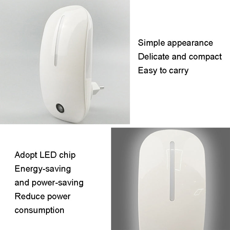 A66 Mouse Type LED Intelligent Light Control Night Light, Plug:EU Plug(Pink) - Sensor LED Lights by buy2fix | Online Shopping UK | buy2fix