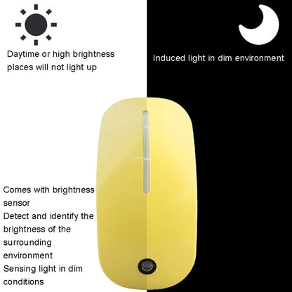 A66 Mouse Type LED Intelligent Light Control Night Light, Plug:AU Plug(Yellow) - Sensor LED Lights by buy2fix | Online Shopping UK | buy2fix