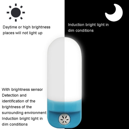 A88 Intelligent Light Sensing LED Bedside Lamp Corridor Aisle Night Light, Plug:EU Plug(Whiite) - Sensor LED Lights by buy2fix | Online Shopping UK | buy2fix