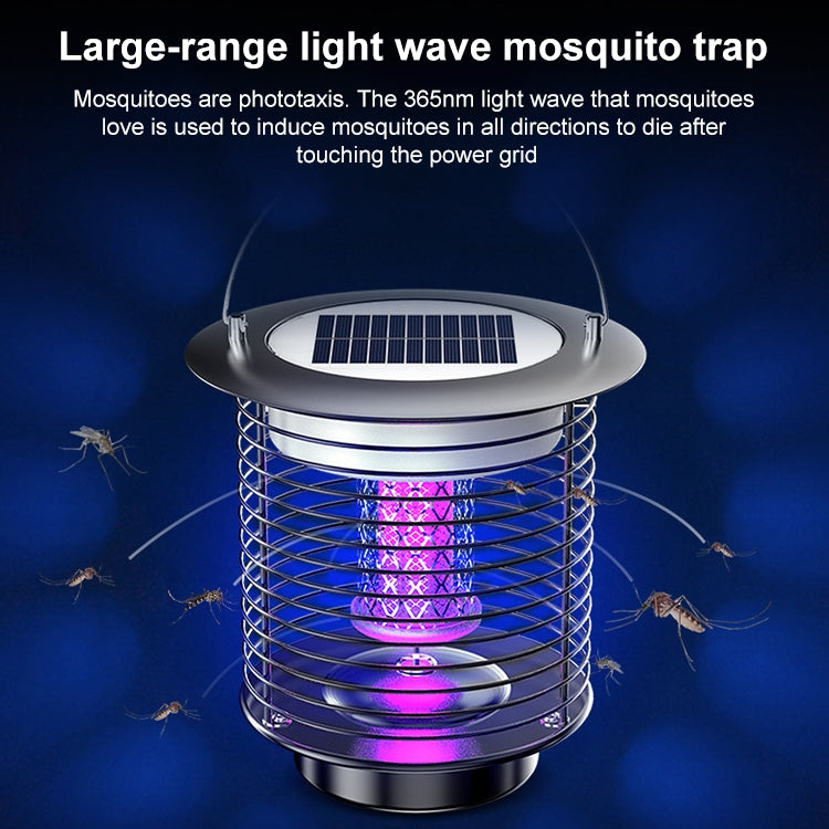 Outdoor Solar Waterproof Mosquito Lamp Mosquito Repellent, Color:TM03 Silver - Outdoor Insect Repellent by buy2fix | Online Shopping UK | buy2fix