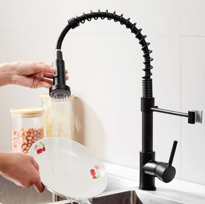 Kitchen Faucet Hot & Cold Water Tank Valve Sink Faucet, Specification: Black Model - Faucets & Accessories by buy2fix | Online Shopping UK | buy2fix