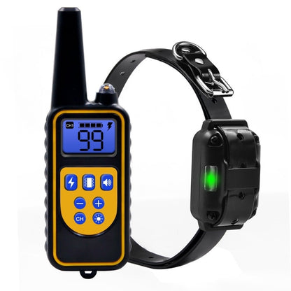 Bark Stopper Dog Training Device Dog Collar with Electric Shock Vibration Warning(UK Plug) - Training Aids by buy2fix | Online Shopping UK | buy2fix