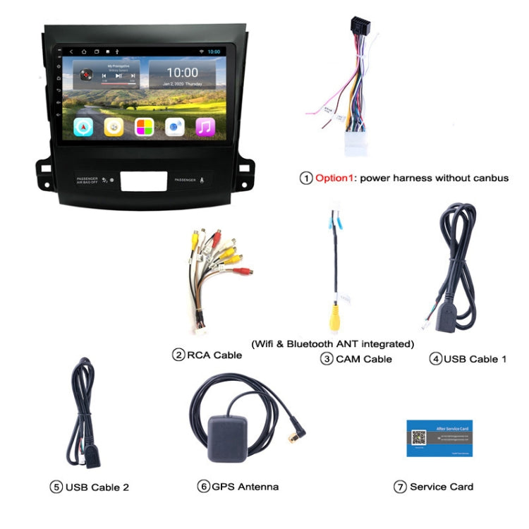 2G+32G HD Car GPS Navigation Integrated Machine Car Navigation Applicable For Mitsubishi Outlander 2006-2012 - Car DVD by buy2fix | Online Shopping UK | buy2fix