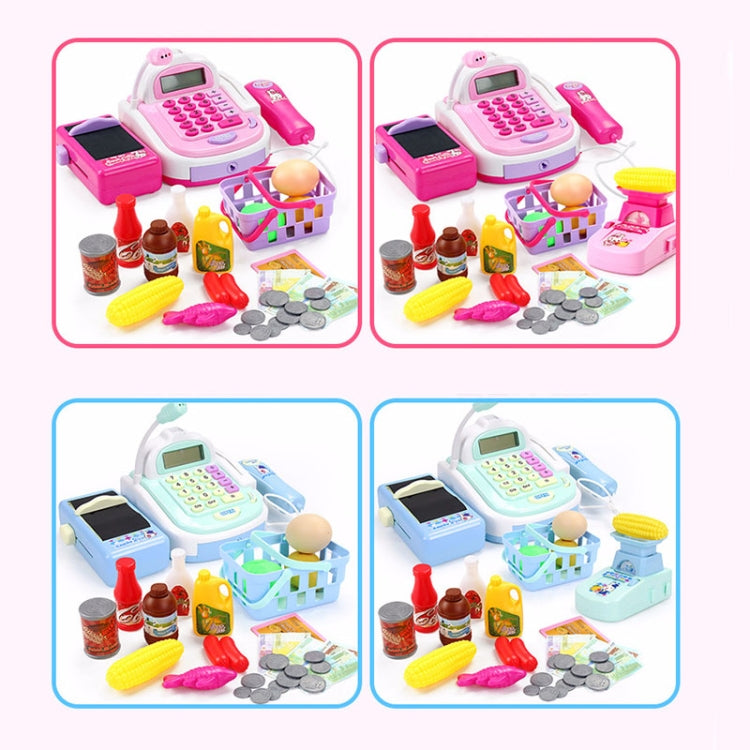 Mini Analog Supermarket Checkout Cash Register Set Child Role Playing Toy 47 PCS / Set Pink - Pretend Play Toys by buy2fix | Online Shopping UK | buy2fix