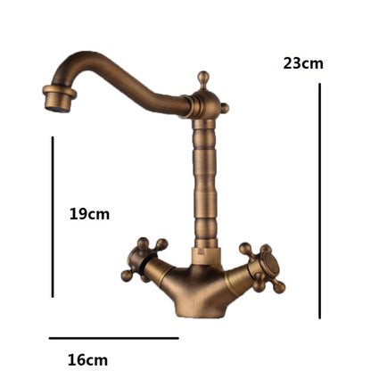 Basin Rotatable Faucet Single Hole Hot And Cold Copper Faucet - Faucets & Accessories by buy2fix | Online Shopping UK | buy2fix