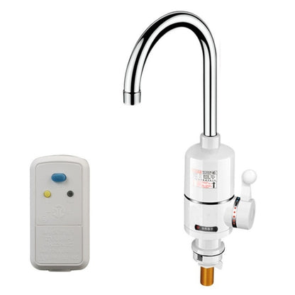 Digital Display Electric Heating Faucet Instant Hot Water Heater CN Plug Lamp Display Elbow With Leakage Protection - Faucets & Accessories by buy2fix | Online Shopping UK | buy2fix