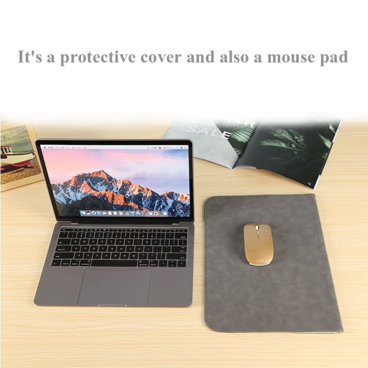 Horizontal Sheep Leather Laptop Bag For Macbook Air/ Pro 13.3 Inch A1466/A1369/A1502/A1425(Liner Bag + Power Supply Bag  Fruit Green) - Protective Bags by buy2fix | Online Shopping UK | buy2fix