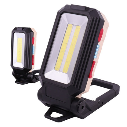 W560 COB + T6 Glare Car Inspection Working Light USB Charging LED Folding Camping Lamp with Hook + Magnet - Camping Lighting by buy2fix | Online Shopping UK | buy2fix