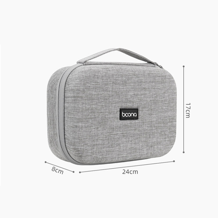 Baona BN-F012 Multi-Function Digital Storage Bag Data Cable Storage Protection Box(Gray) - Digital Storage Bag by buy2fix | Online Shopping UK | buy2fix