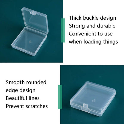 20 PCS With Cover Transparent PP Plastic Box Parts Jewelry Storage Box - Storage Boxes by buy2fix | Online Shopping UK | buy2fix