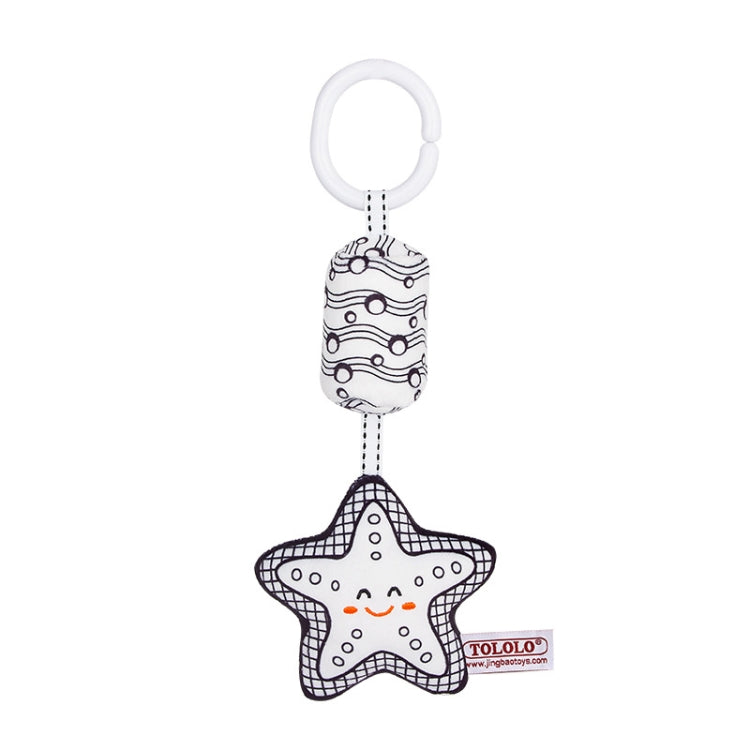 TOLOLO T168231-4 Newborn Bed Bell Early Education Toy Visually Inspires Black And White Wind Chimes Baby Bed Hanging(4D Starfish) - Baby Toys by buy2fix | Online Shopping UK | buy2fix