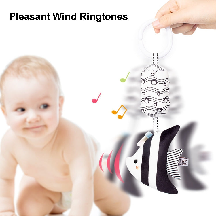 TOLOLO T168231-4 Newborn Bed Bell Early Education Toy Visually Inspires Black And White Wind Chimes Baby Bed Hanging(4D Starfish) - Baby Toys by buy2fix | Online Shopping UK | buy2fix