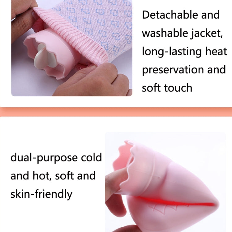 Winter Silicone Hand Warmer Cartoon Cute Water Injection Warm Water Bag, Colour: Light Blue Square - Hot Water Bags by buy2fix | Online Shopping UK | buy2fix