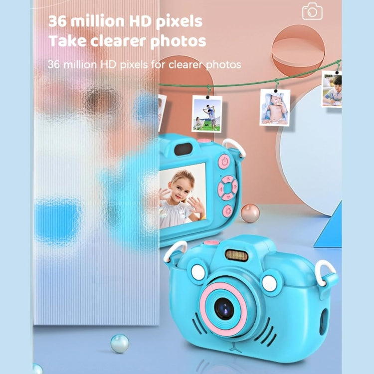 DC502 2.4-Inch 16X Zoom 2.7K Video Recording Children Digital Camera, Color: Blue + 32G(UK Plug) - Children Cameras by buy2fix | Online Shopping UK | buy2fix