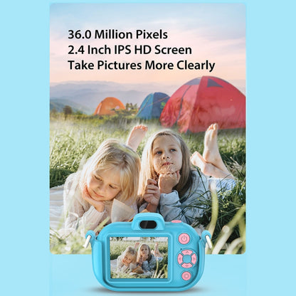 DC502 2.4-Inch 16X Zoom 2.7K Video Recording Children Digital Camera, Color: Blue + 32G(EU Plug) - Children Cameras by buy2fix | Online Shopping UK | buy2fix