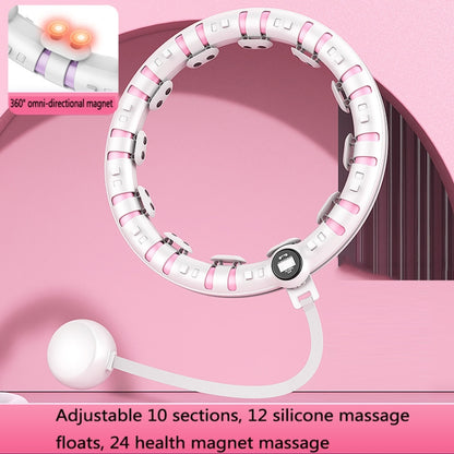 Slimming Massage Smart Counting Weight-Bearing Fat Loss Fitness Circles, Specification: 10 Knots (Peach Pink) - Fitness Circles by buy2fix | Online Shopping UK | buy2fix